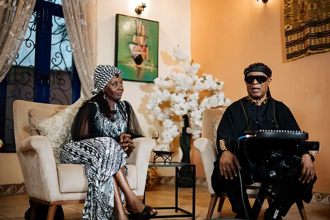Stevie Wonder & Akosua Busia